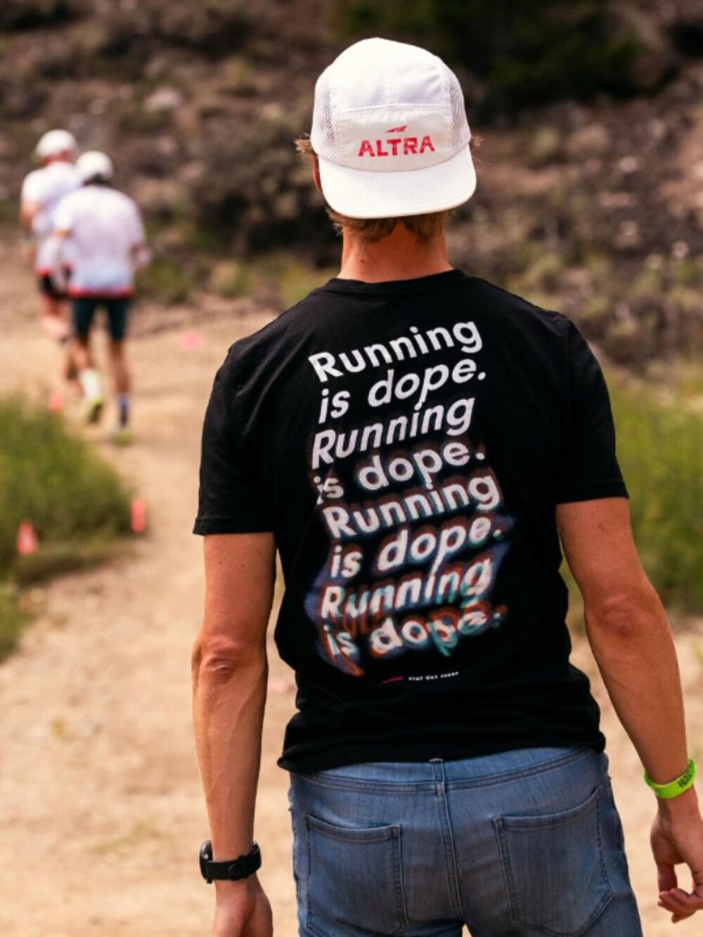 Running is dope T shirt NWT